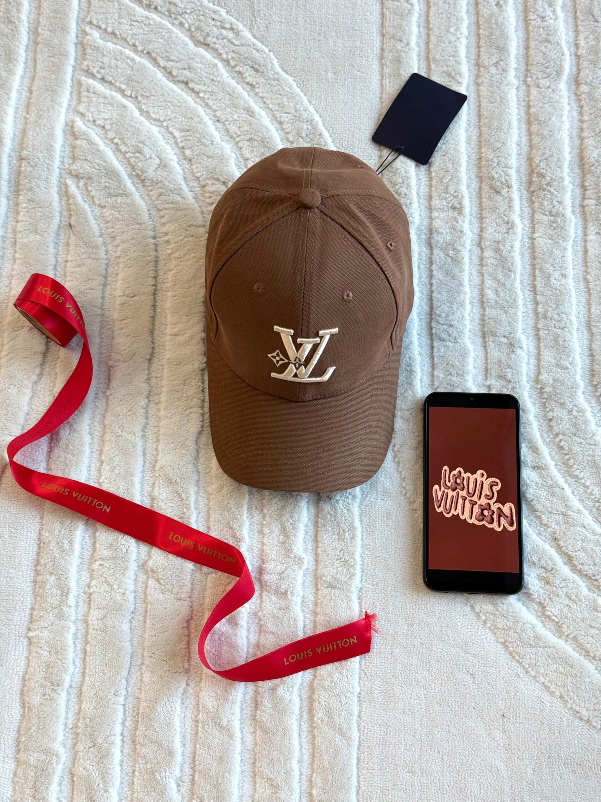 Louis Vuitton LV Embroidered Baseball Cap – Brown
