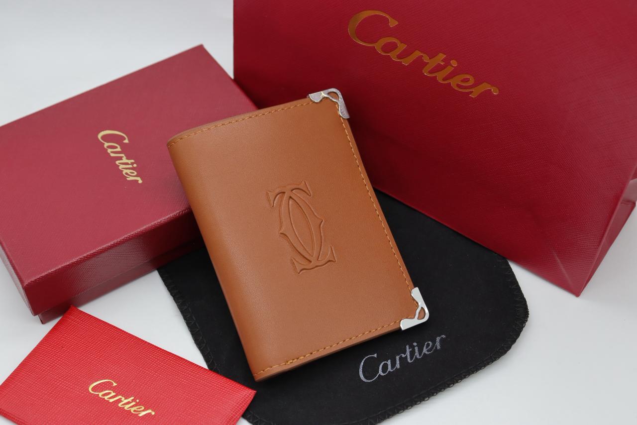 Tan Leather Bifold Wallet